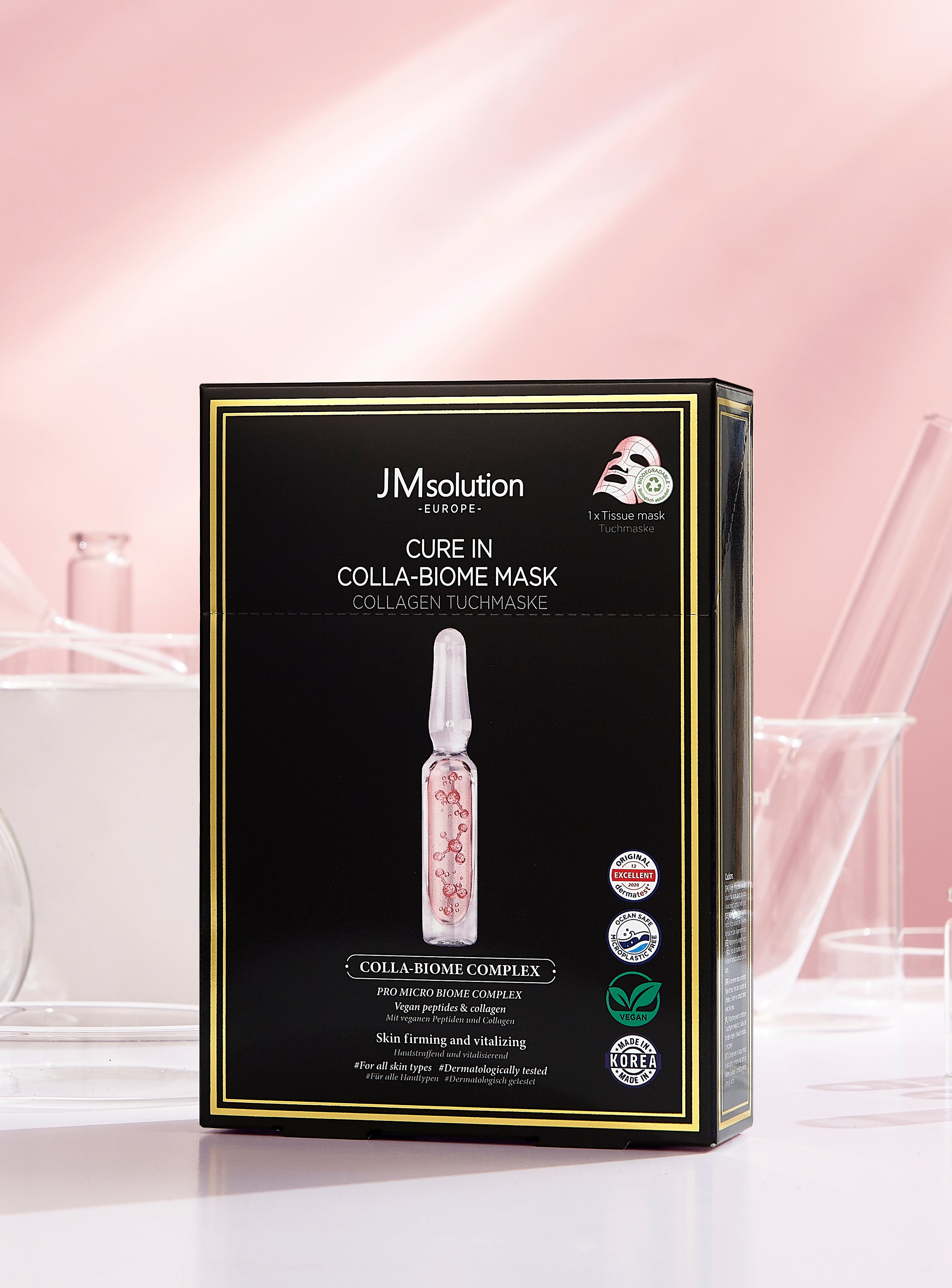 JMSOLUTION Europe MASQUE CURE IN COLLA-BIOME 10 UNITÉS