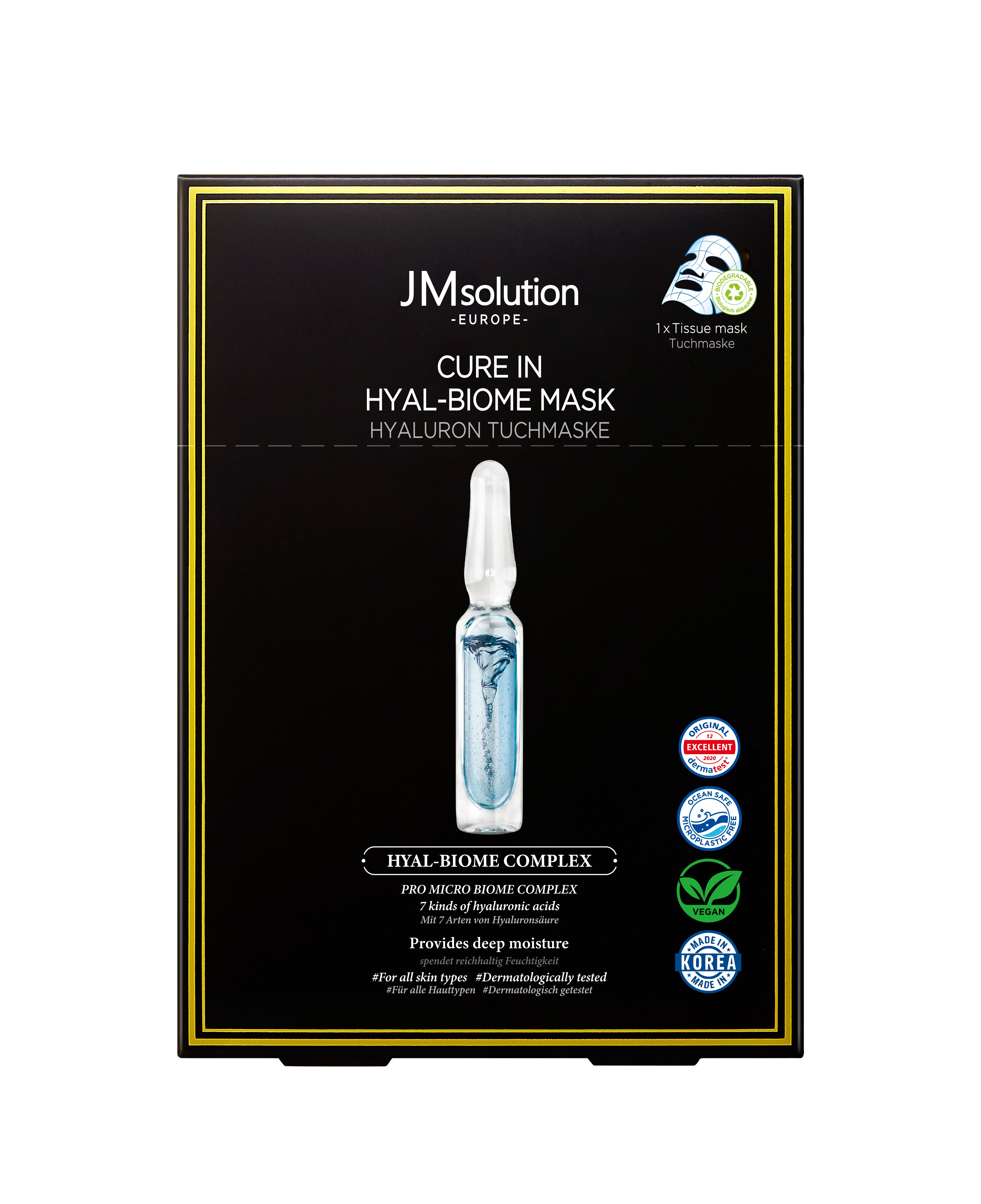 JMSOLUTION Europe CURE IN HYAL-BIOME MASQUE 10EA