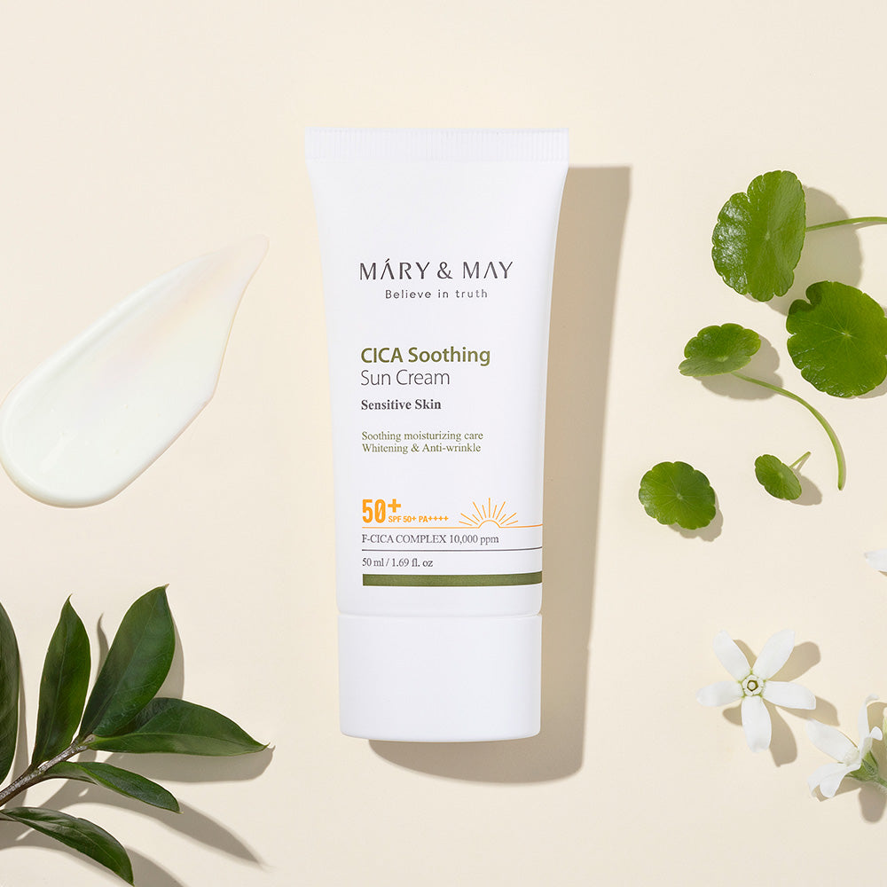 Mary&May CICA Crème Solaire Apaisante SPF50+ PA++++ 50ml