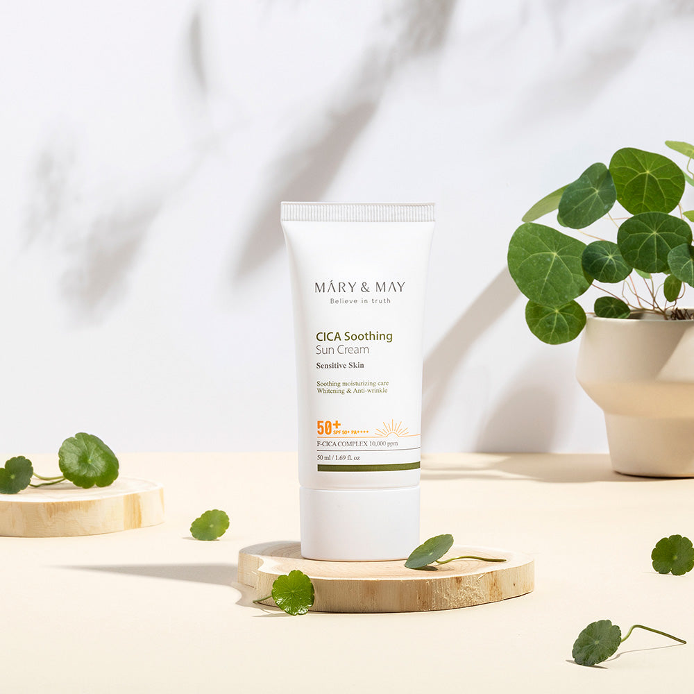 Mary&May CICA Crème Solaire Apaisante SPF50+ PA++++ 50ml