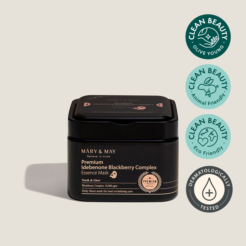 Mary&May Masque Essence Complexe Mûre Idébénone Premium 20 masques/250g