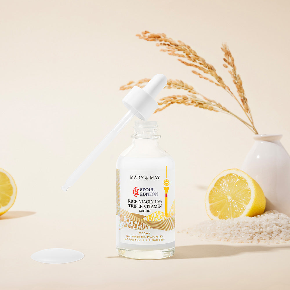 Mary&May [Édition Séoul] Sérum Triple Vitamine 80ml au Riz Niacin 10%