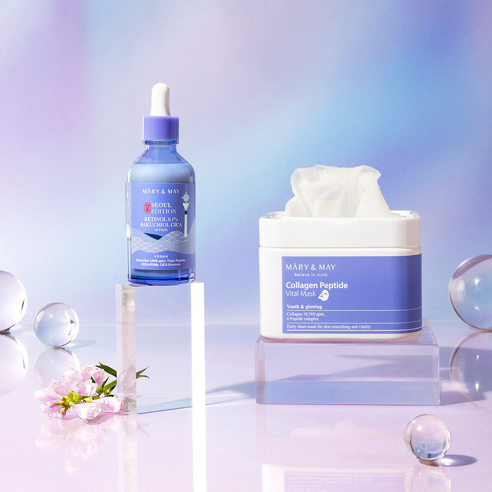 Mary&May [Seoul Edition] Retinol 0.1% Bakuchiol Cica Serum 80ml