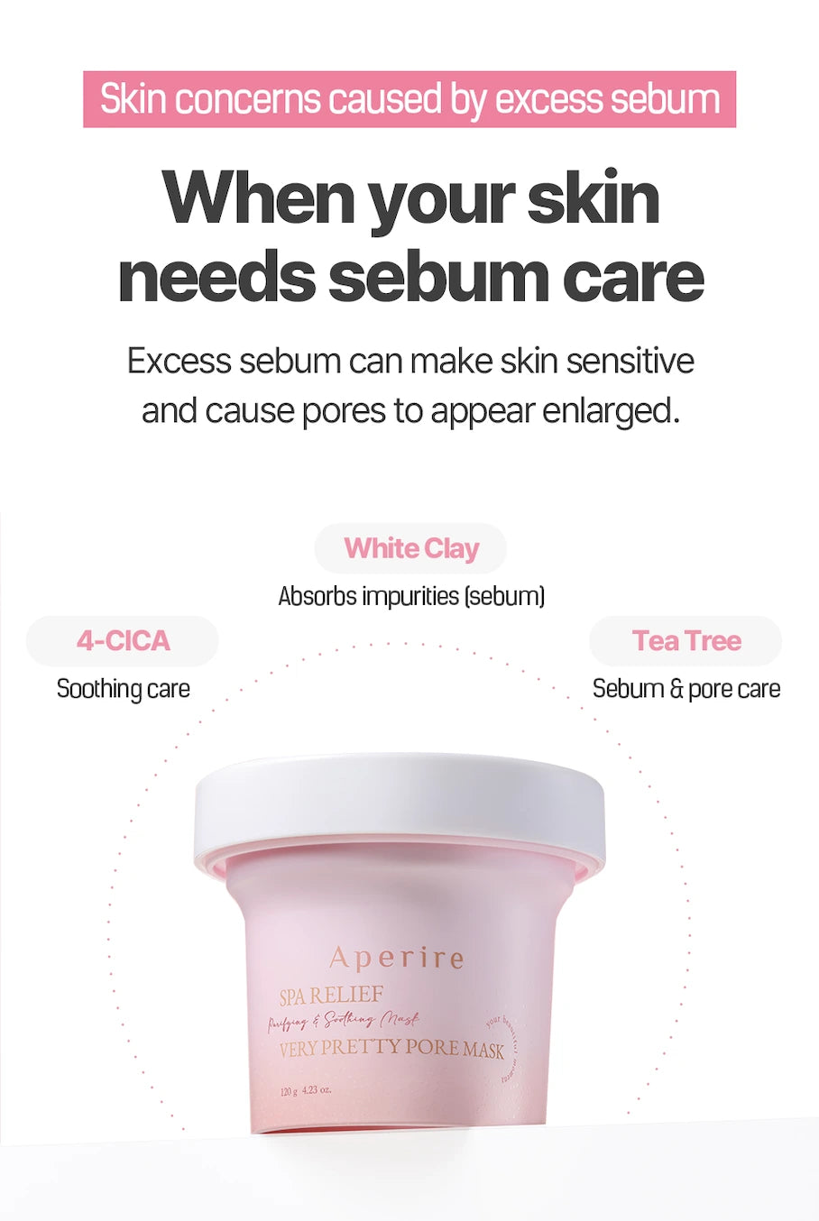 Aperire Spa relief very pretty pore mask 120g