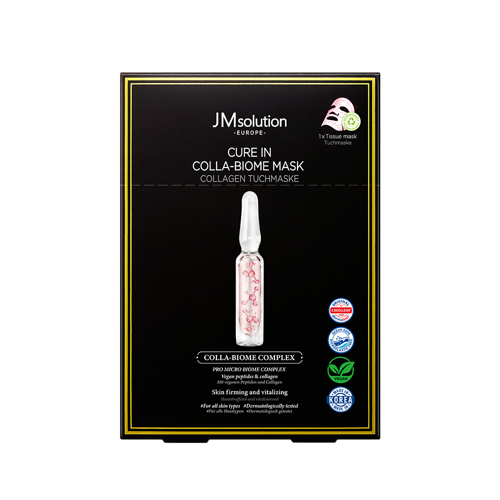 JMSOLUTION Europe MASQUE CURE IN COLLA-BIOME 10 UNITÉS