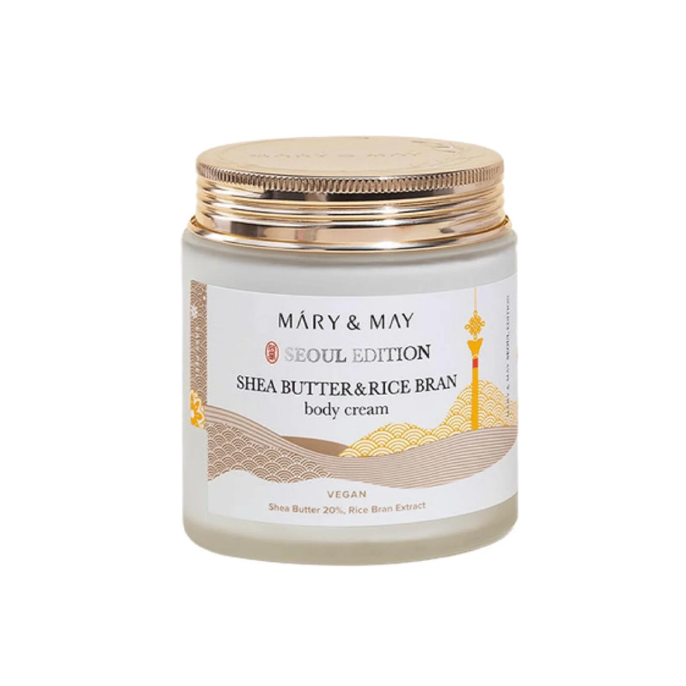Mary&May [Édition Séoul] Crème corporelle au beurre de karité et au son de riz 250 ml