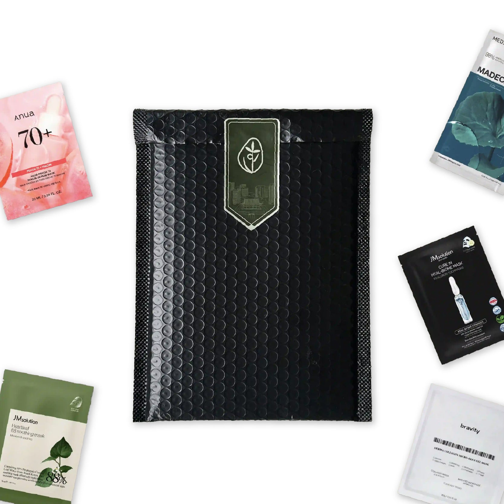 5 masques en tissu coréens premium - commande individuelle