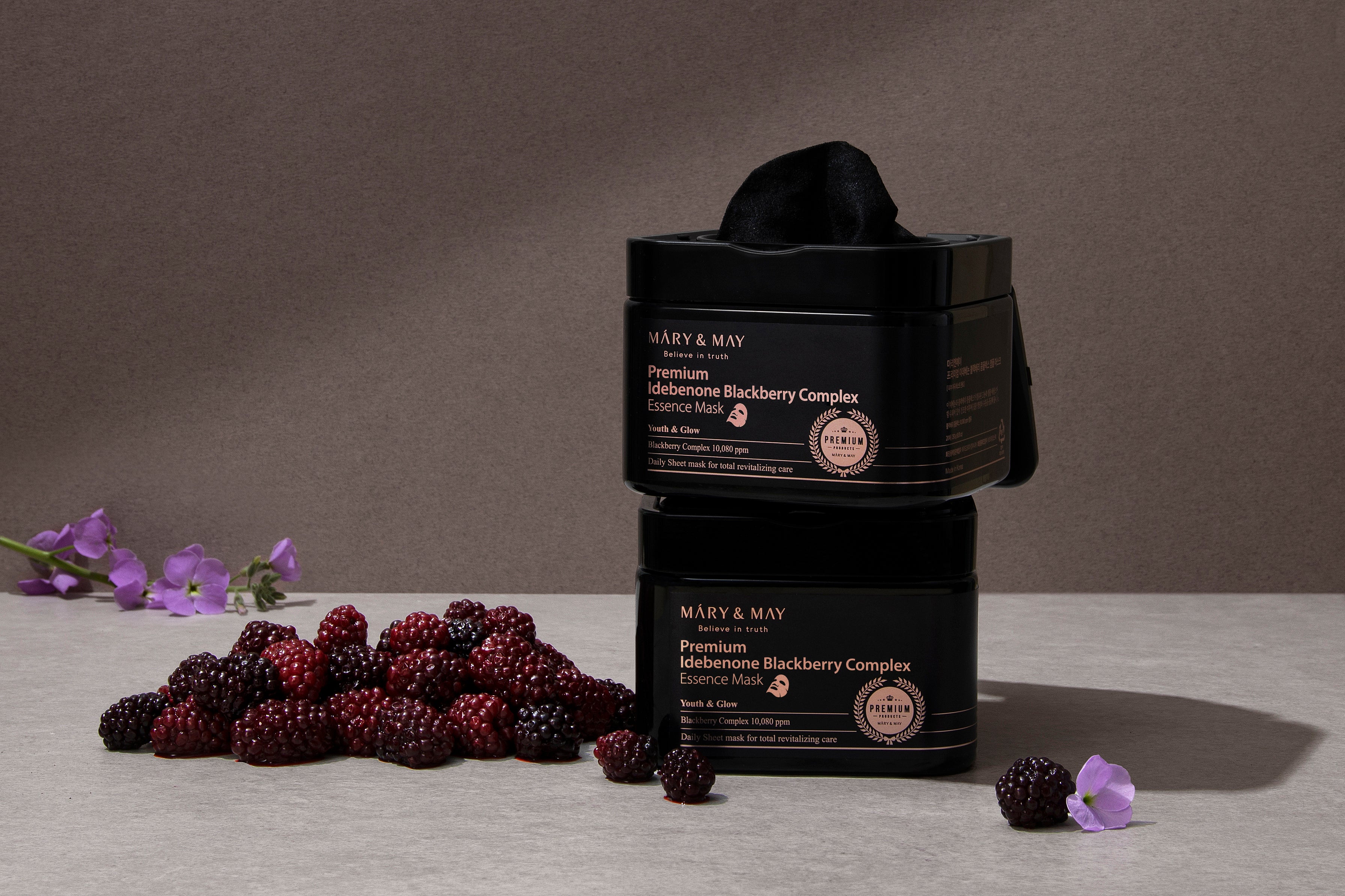 Mary&May Premium Idebenone Blackberry Complex Essence Mask 20ea/250g