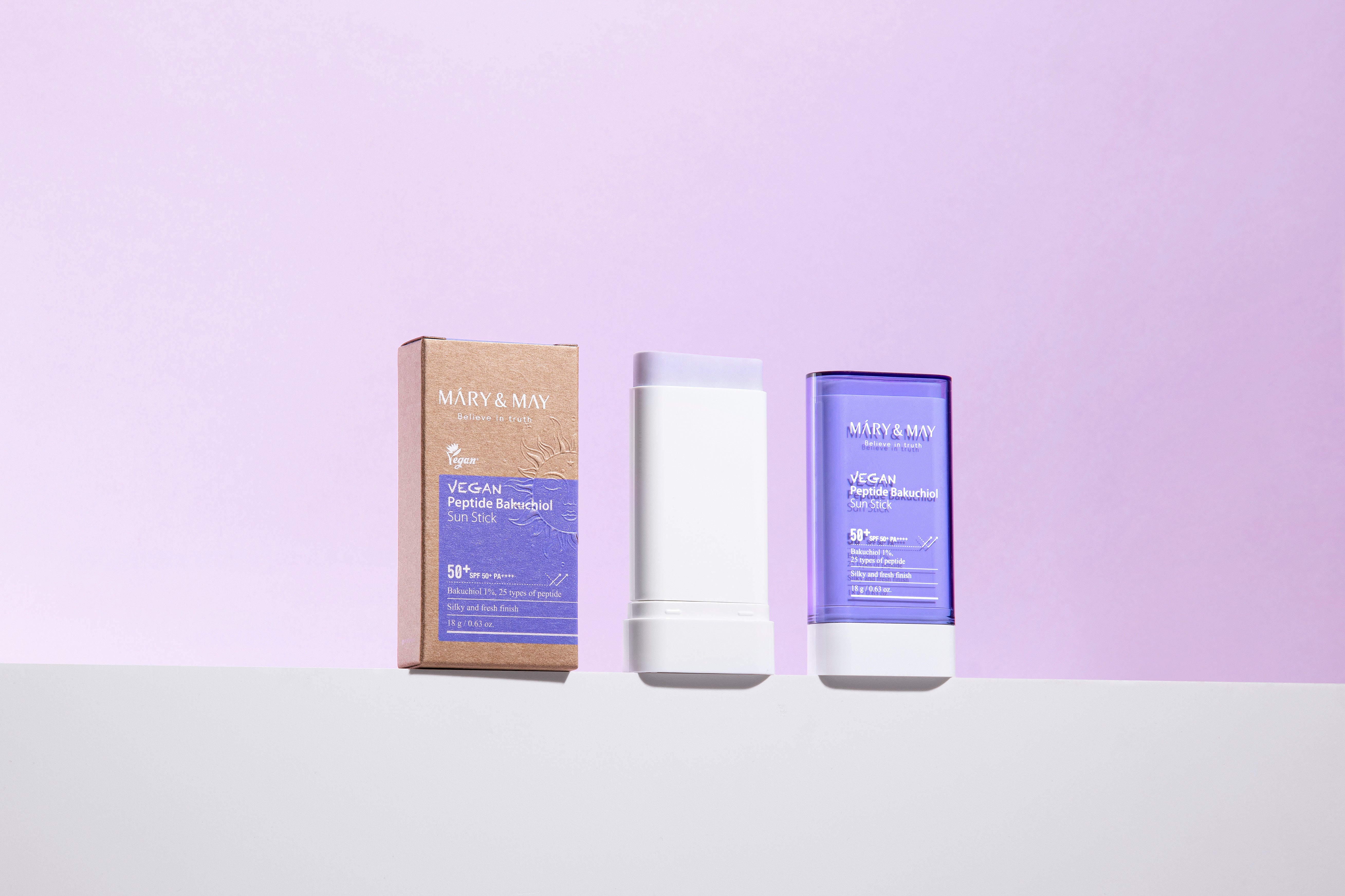 Mary&May Vegan Peptide Bakuchiol Sun Stick SPF50+ PA++++ 18g