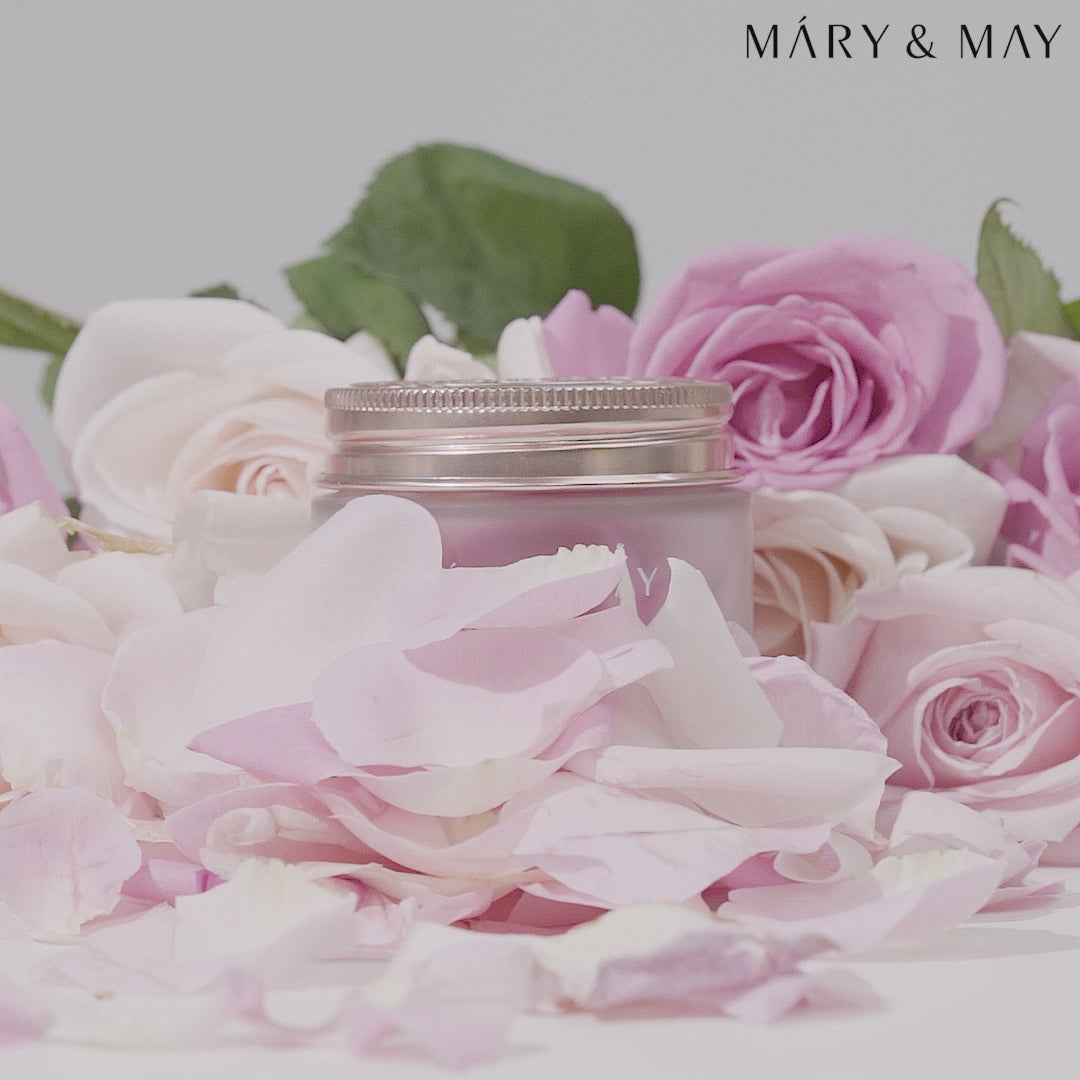 Load video: Mary&amp;May Rose Hyaluronic Hydra Wash off Pack 125g